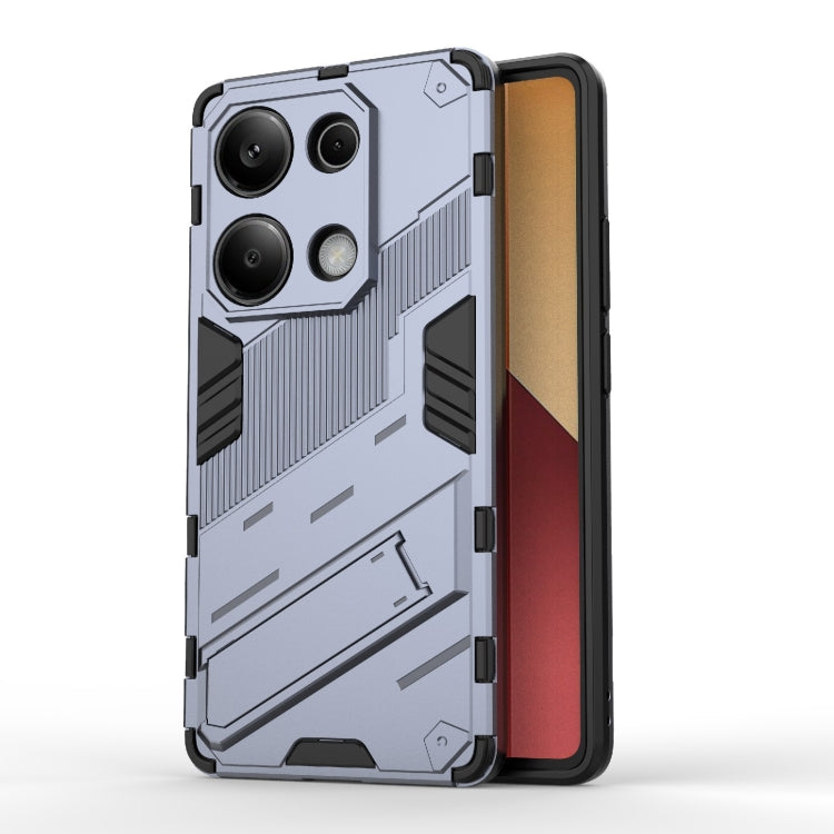 For Xiaomi Redmi Note 13 Pro 4G Global Punk Armor 2 in 1 PC + TPU Phone Case with Holder(Grey) - Note 13 Pro Cases by PMC Jewellery | Online Shopping South Africa | PMC Jewellery | Buy Now Pay Later Mobicred