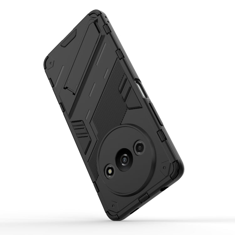 For Xiaomi Redmi A3 4G Global Punk Armor 2 in 1 PC + TPU Phone Case with Holder(Light Red) - Xiaomi Cases by PMC TechLife | Online Shopping South Africa | PMC TechLife | Buy Now Pay Later Mobicred