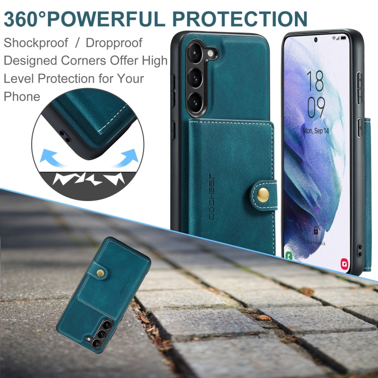 For Samsung Galaxy S24 5G JEEHOOD J01 Retro Magnetic Detachable Wallet Phone Case(Blue) - Galaxy S24 5G Cases by JEEHOOD | Online Shopping South Africa | PMC Jewellery | Buy Now Pay Later Mobicred