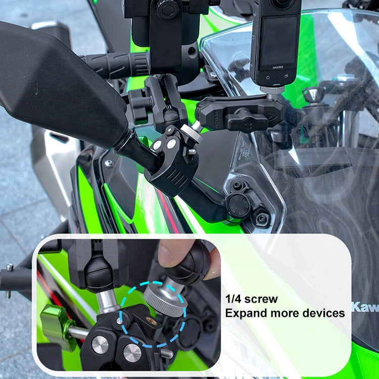 RUIGPRO Crab Clamp Action Camera Bracket 1/4 Ball Head Mount - free shipping - PMC TechLife - Order now!