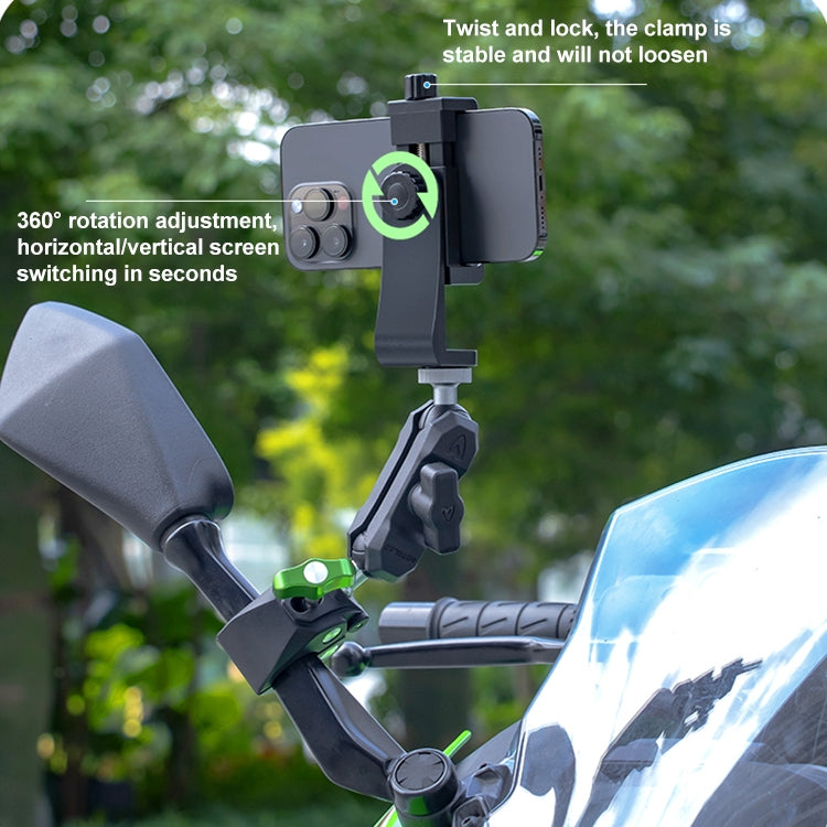 RUIGPRO Crab Clamp Action Camera Bracket 1/4 Ball Head with Phone Clamp - Holder by RUIGPRO | Online Shopping South Africa | PMC Jewellery | Buy Now Pay Later Mobicred