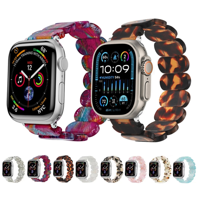 For Apple Watch 38mm Stretch Rope Resin Watch Band(Pink) - Watch Bands by PMC TechLife | Online Shopping South Africa | PMC TechLife