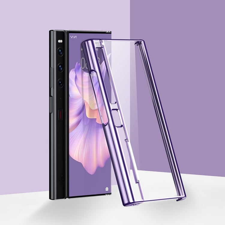 For Huawei Mate Xs 2 6D Electroplate PC Phone Case(Purple) - Honor Cases by PMC TechLife | Online Shopping South Africa | PMC TechLife