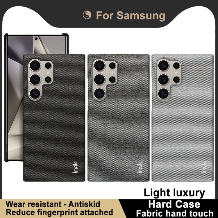 For Samsung Galaxy S24 Ultra 5G imak Ruiyi Series Cloth Texture PU + PC Phone Case(Black) - Galaxy S24 Ultra 5G Cases by imak | Online Shopping South Africa | PMC Jewellery | Buy Now Pay Later Mobicred