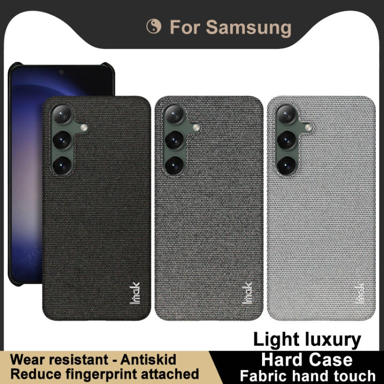 For Samsung Galaxy S24 5G imak Ruiyi Series Cloth Texture PU + PC Phone Case(Light Grey) - Galaxy S24 5G Cases by imak | Online Shopping South Africa | PMC Jewellery | Buy Now Pay Later Mobicred