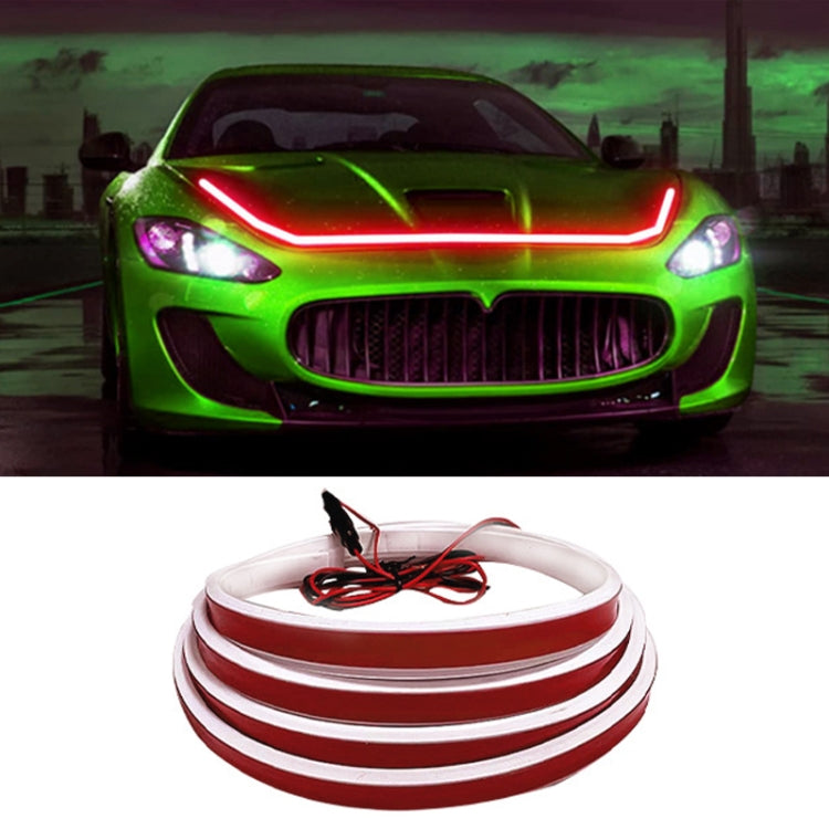 Car Startup Scan Through Hood LED Daytime Running Atmosphere Light, Length:1.5m(Red Light) - Running Lights by PMC Jewellery | Online Shopping South Africa | PMC Jewellery | Buy Now Pay Later Mobicred