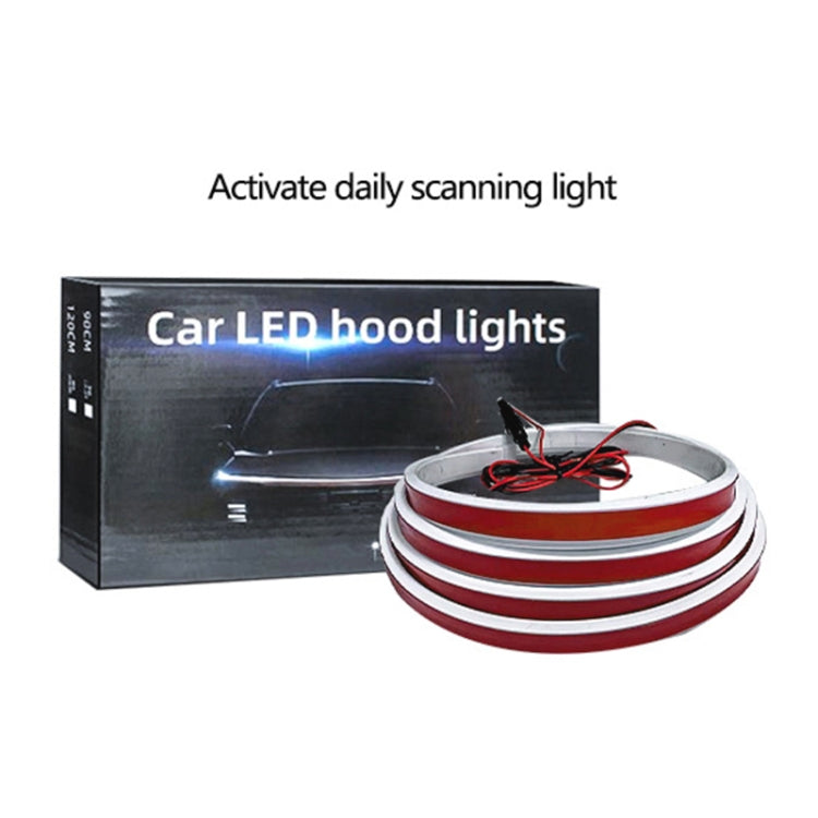 Car Startup Scan Through Hood LED Daytime Running Atmosphere Light, Length:1.5m(Red Light) - Running Lights by PMC Jewellery | Online Shopping South Africa | PMC Jewellery | Buy Now Pay Later Mobicred