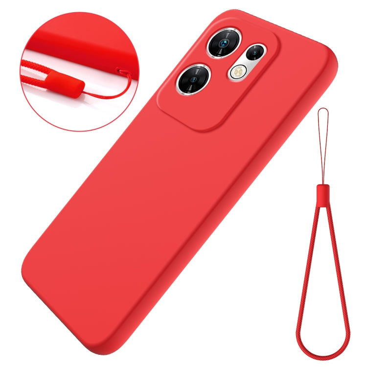 For Infinix Zero 30 4G Solid Color Liquid Silicone Dropproof Full Coverage Protective Case(Red) - Infinix Cases by PMC TechLife | Online Shopping South Africa | PMC TechLife | Buy Now Pay Later Mobicred