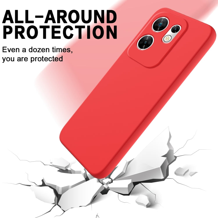 For Infinix Zero 30 4G Solid Color Liquid Silicone Dropproof Full Coverage Protective Case(Red) - Infinix Cases by PMC TechLife | Online Shopping South Africa | PMC TechLife | Buy Now Pay Later Mobicred