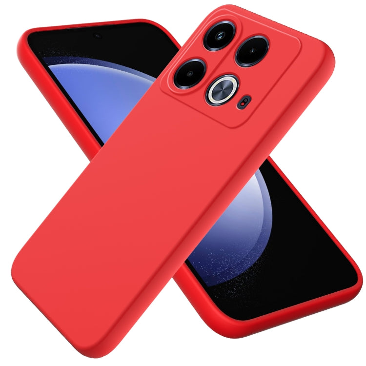 For Infinix Note 40 4G Solid Color Liquid Silicone Dropproof Full Coverage Protective Case(Red) - Infinix Cases by PMC TechLife | Online Shopping South Africa | PMC TechLife | Buy Now Pay Later Mobicred