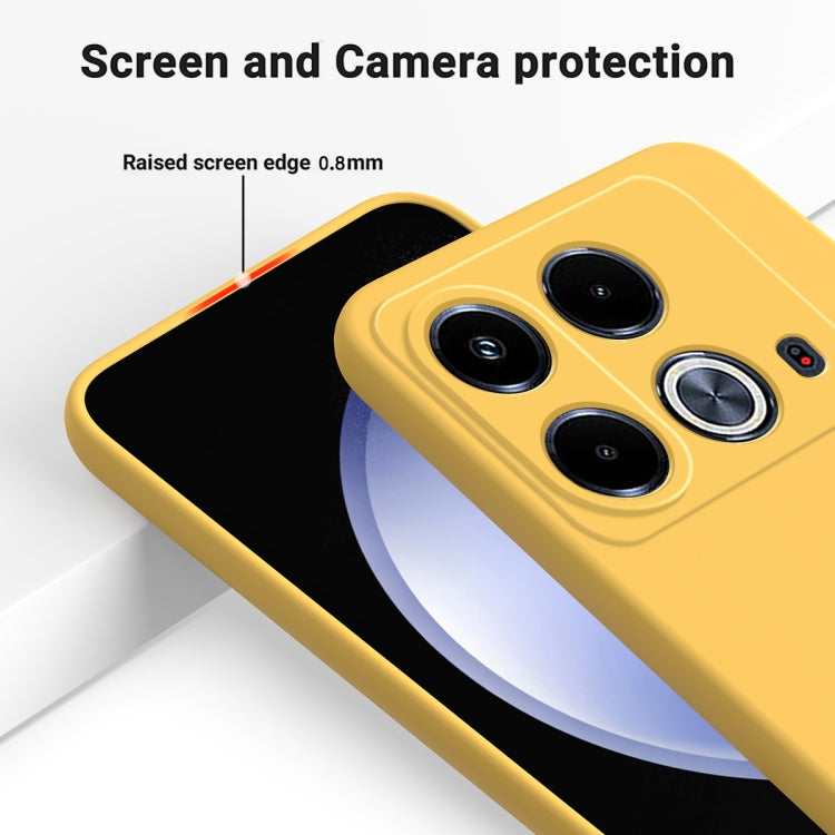 For Infinix Note 40 4G Solid Color Liquid Silicone Dropproof Full Coverage Protective Case(Yellow) - Infinix Cases by PMC TechLife | Online Shopping South Africa | PMC TechLife | Buy Now Pay Later Mobicred