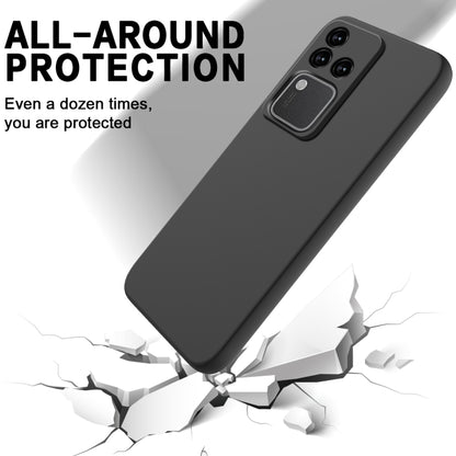 For vivo S18 / S18 Pro / V30 / V30 Pro Solid Color Liquid Silicone Dropproof Full Coverage Protective Case(Black) - S18 Cases by PMC Jewellery | Online Shopping South Africa | PMC Jewellery