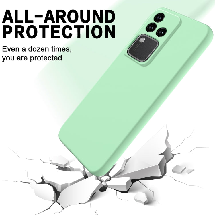For vivo S18 / S18 Pro / V30 / V30 Pro Solid Color Liquid Silicone Dropproof Full Coverage Protective Case(Green) - S18 Cases by PMC TechLife | Online Shopping South Africa | PMC TechLife