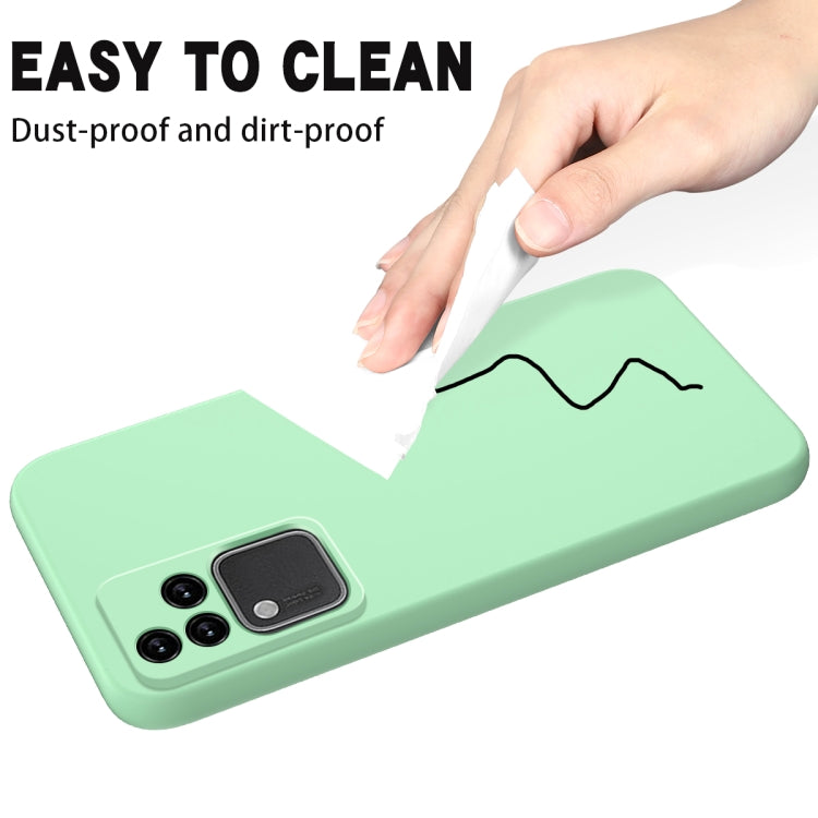 For vivo S18 / S18 Pro / V30 / V30 Pro Solid Color Liquid Silicone Dropproof Full Coverage Protective Case(Green) - S18 Cases by PMC TechLife | Online Shopping South Africa | PMC TechLife