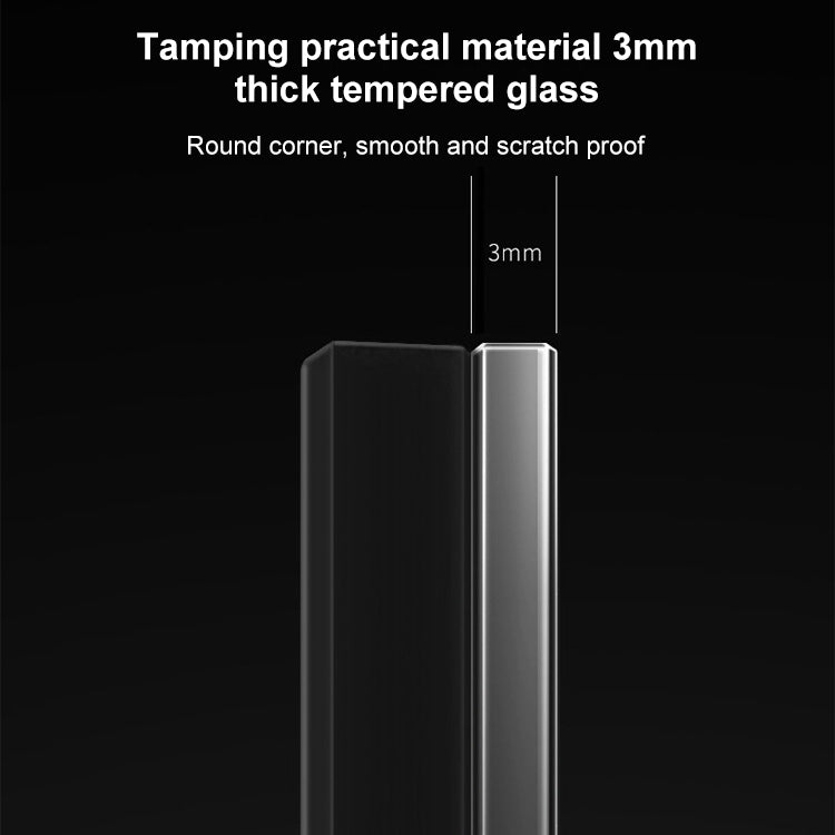86mm Round LED Tempered Glass Switch Panel, Gray Round Glass, Style:Telephone Socket - Switch by PMC TechLife | Online Shopping South Africa | PMC TechLife | Buy Now Pay Later Mobicred