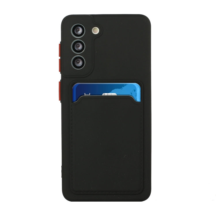 For Samsung Galaxy S24 5G / S25 5G Card Slot Design Shockproof TPU Phone Case(Black) - Galaxy S24 5G Cases by PMC Jewellery | Online Shopping South Africa | PMC Jewellery | Buy Now Pay Later Mobicred