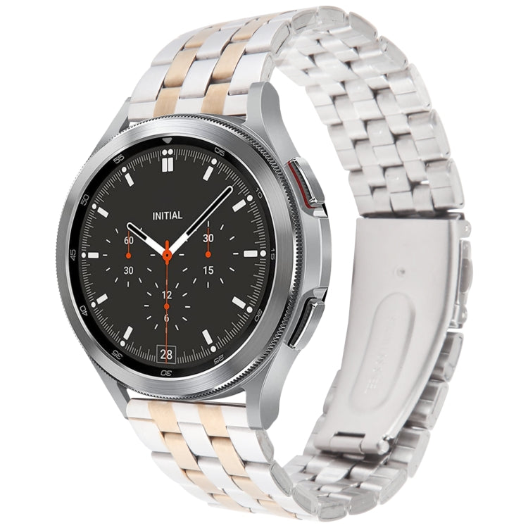 22mm Universal Five Beads Stainless Steel Watch Band(Silver Rose Gold) - free shipping - PMc TechLife - Order now!