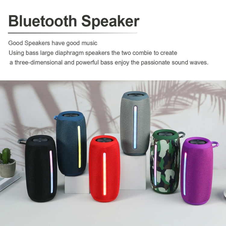 T&G TG663 Portable Colorful LED Wireless Bluetooth Speaker Outdoor Subwoofer(Blue) - Desktop Speaker by T&G | Online Shopping South Africa | PMC Jewellery | Buy Now Pay Later Mobicred