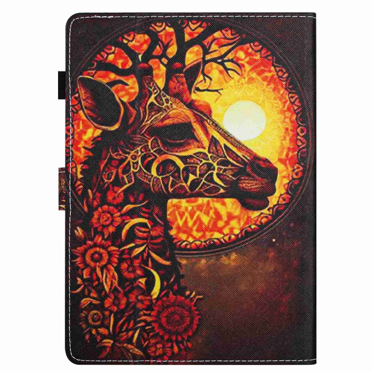 For 10 inch Painted Pattern Stitching Leather Tablet Case(Flower Deer) - 10 - 11 inch by PMC TechLife | Online Shopping South Africa | PMC TechLife | Buy Now Pay Later Mobicred