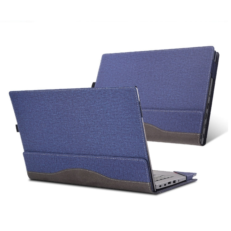 For Lenovo V15 G2 ALC / ITL / IJL Laptop Leather Anti-Fall Protective Case(Dark Blue) - 15.6 - 17 inch by PMC Jewellery | Online Shopping South Africa | PMC Jewellery | Buy Now Pay Later Mobicred