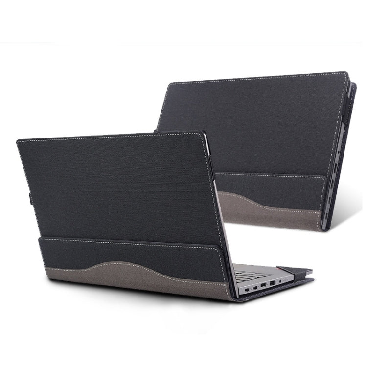 For Lenovo ThinkPad T14 / T14s Gen 3 14 2022 Laptop Leather Shockproof Protective Case(Black) - 14.1 inch by PMC TechLife | Online Shopping South Africa | PMC TechLife | Buy Now Pay Later Mobicred