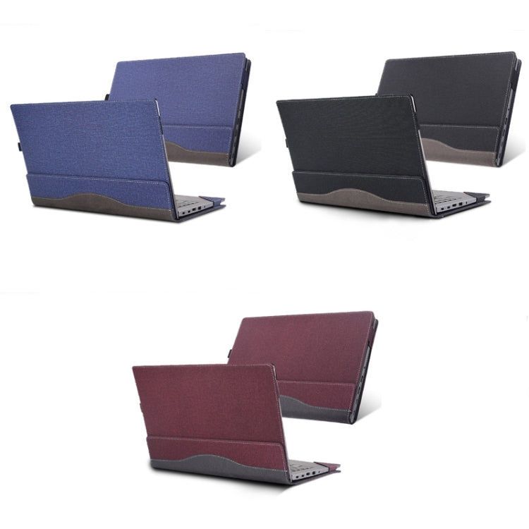 For Lenovo V14 G3 ABA / IAP Laptop Leather Anti-Fall Protective Case(Wine Red) - 14.1 inch by PMC Jewellery | Online Shopping South Africa | PMC Jewellery | Buy Now Pay Later Mobicred