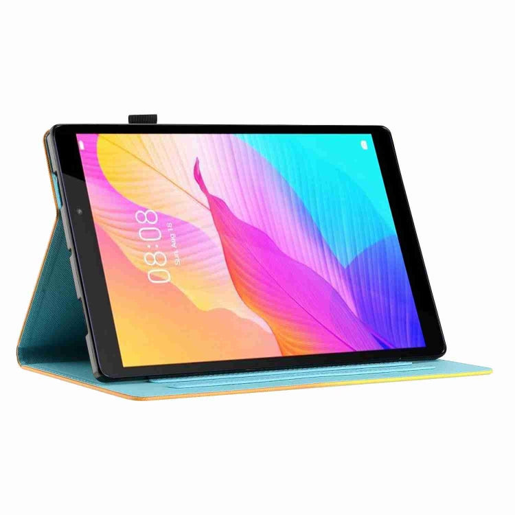 For iPad 11 Pro 2024 / 2020 / Air 4 10.9 Painted Pattern Stitching Smart Leather Tablet Case(Waves) - iPad Air (2022) / (2020) 10.9 Cases by PMC TechLife | Online Shopping South Africa | PMC TechLife | Buy Now Pay Later Mobicred
