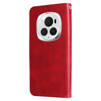 For Honor Magic6 Pro Fashion Calf Texture Zipper Leather Phone Case(Red) - Honor Cases by PMC Jewellery | Online Shopping South Africa | PMC Jewellery | Buy Now Pay Later Mobicred