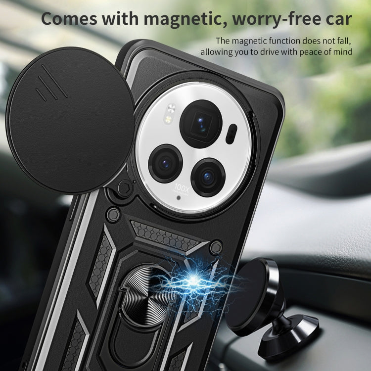 For Honor Magic6 Pro Sliding Camera Cover Design TPU+PC Phone Case(Red) - Honor Cases by PMC TechLife | Online Shopping South Africa | PMC TechLife | Buy Now Pay Later Mobicred