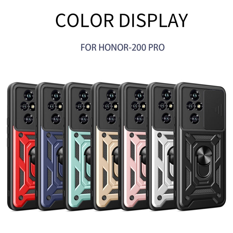 For Honor 200 Pro Sliding Camera Cover Design TPU+PC Phone Case(Black) - free shipping - PMC TechLife - Order now!