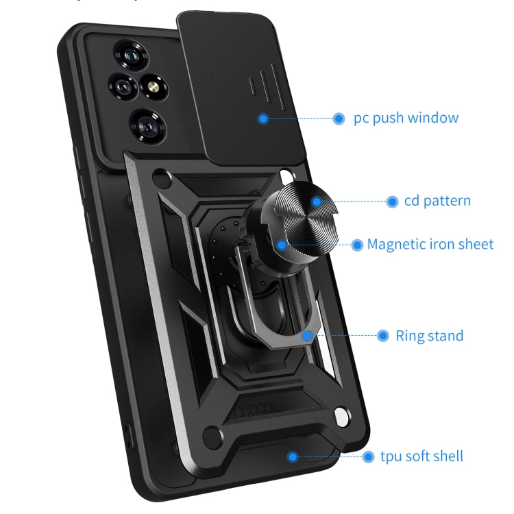 For Honor 200 Pro Sliding Camera Cover Design TPU+PC Phone Case(Black) - free shipping - PMC TechLife - Order now!