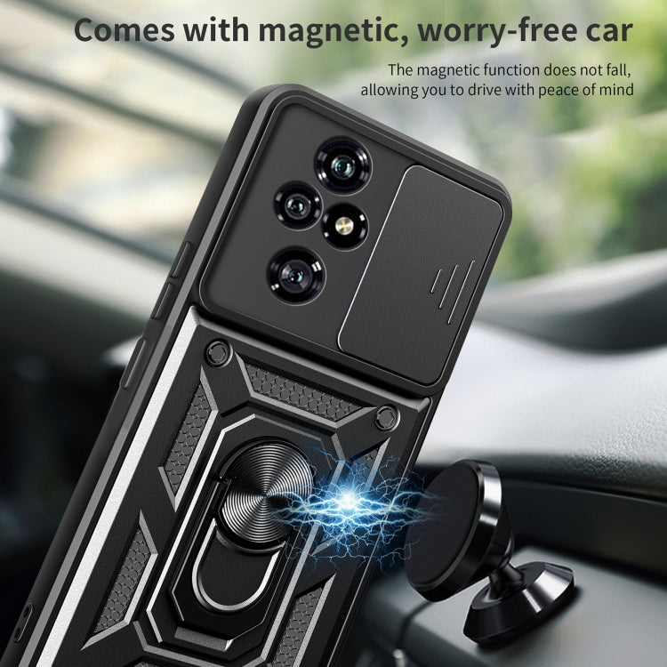 For Honor 200 Pro Sliding Camera Cover Design TPU+PC Phone Case(Black) - free shipping - PMC TechLife - Order now!