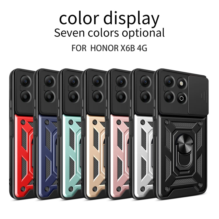 For Honor X6b 4G Sliding Camera Cover Design TPU+PC Phone Case(Silver) - free shipping - PMC TechLife - Order now!