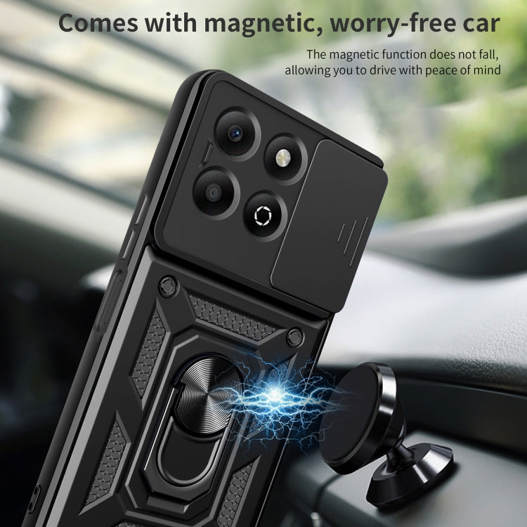 For Honor X6b 4G Sliding Camera Cover Design TPU+PC Phone Case(Silver) - free shipping - PMC TechLife - Order now!