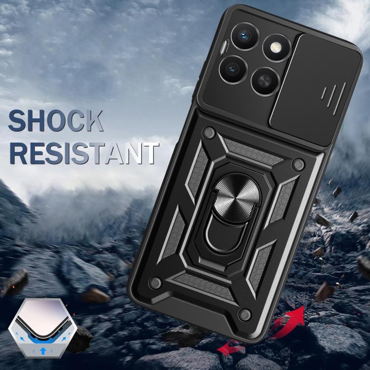 For Honor X8c 4G Sliding Camera Cover Design TPU+PC Phone Case(Blue) - free shipping - PMC TechLife - Order now!