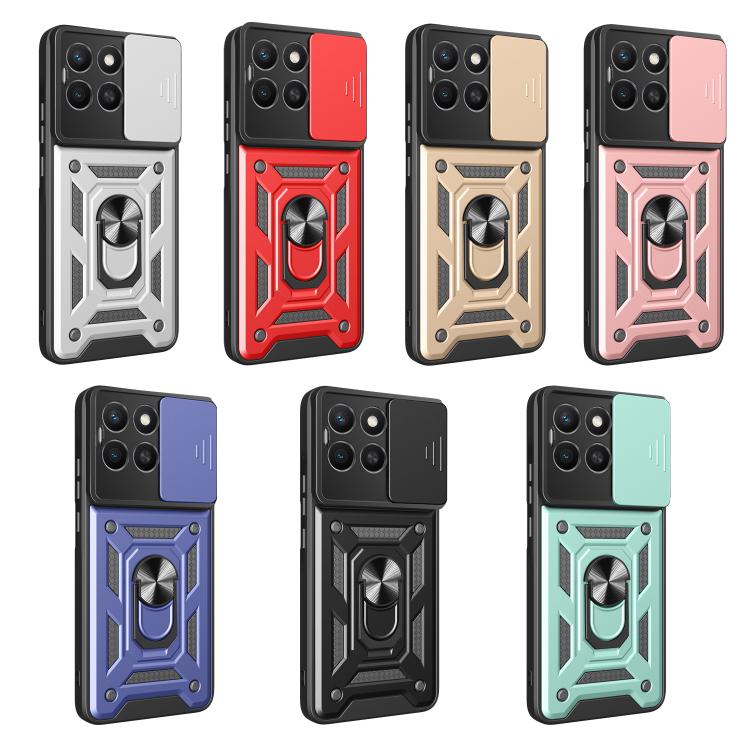 For Honor X8c 4G Sliding Camera Cover Design TPU+PC Phone Case(Rose Gold) - free shipping - PMC TechLife - Order now!