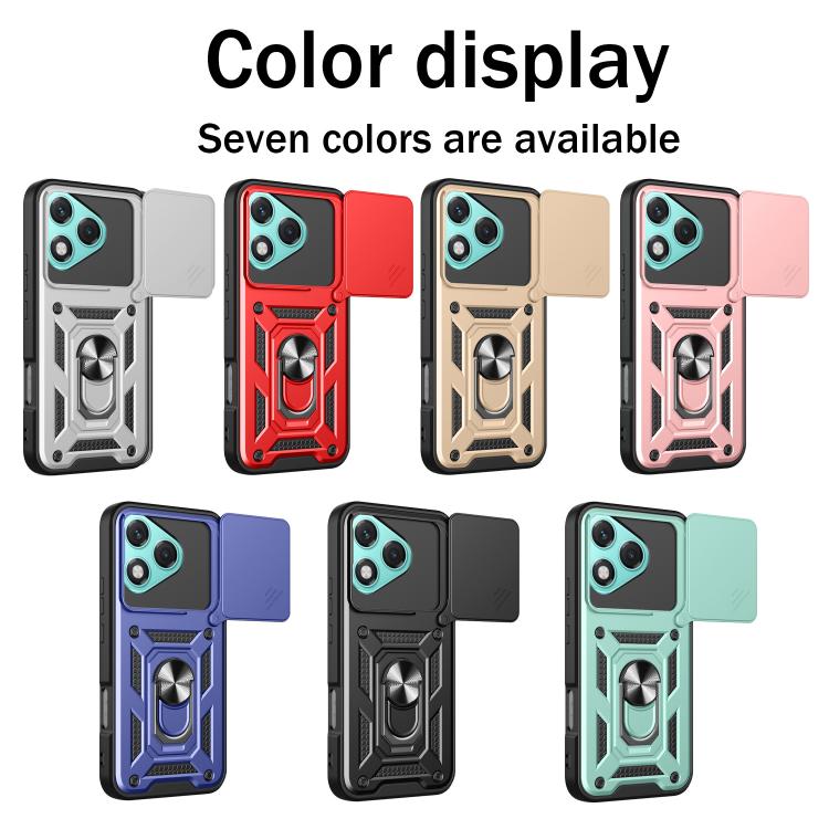 For Honor 400 Lite Global Sliding Camera Cover Design TPU+PC Phone Case(Silver) - free shipping - PMC TechLife - Order now!