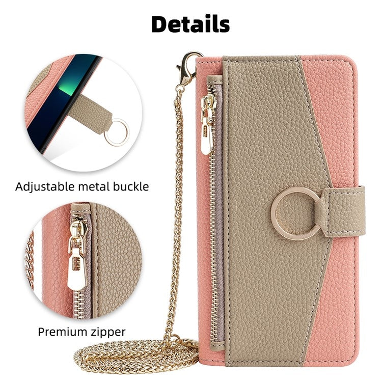 For Huawei nova 8 Crossbody Litchi Texture Leather Phone Case(Pink) - Huawei Cases by PMC TechLife | Online Shopping South Africa | PMC TechLife | Buy Now Pay Later Mobicred