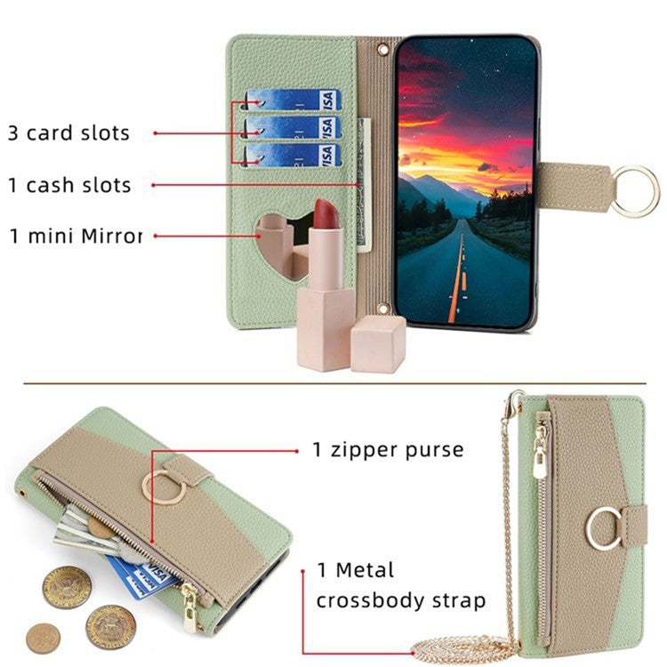 For Huawei nova 10 Crossbody Litchi Texture Leather Phone Case(Green) - Huawei Cases by PMC TechLife | Online Shopping South Africa | PMC TechLife | Buy Now Pay Later Mobicred