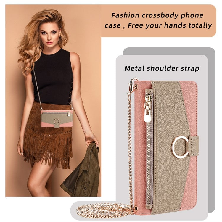 For Huawei nova 10 Crossbody Litchi Texture Leather Phone Case(Pink) - Huawei Cases by PMC TechLife | Online Shopping South Africa | PMC TechLife | Buy Now Pay Later Mobicred