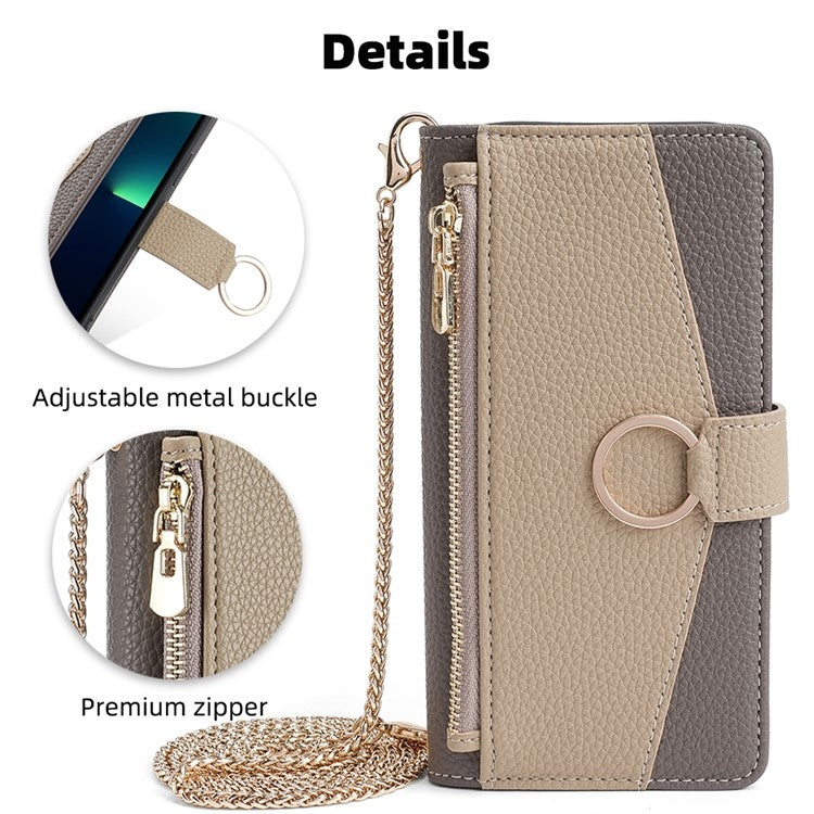 For OnePlus Ace 2V 5G Crossbody Litchi Texture Leather Phone Case(Grey) - free shipping - PMC TechLife - Order now!