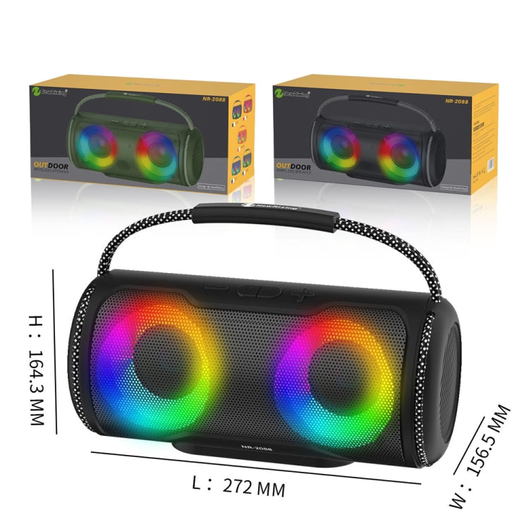 NewRixing NR2088 Wireless Portable TWS Bluetooth Speaker(Black) - free shipping - PMC Jewellery - Order now!