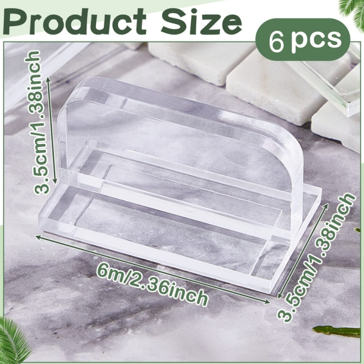 YX070 6pcs/Pack Acrylic Replaceable Fish Tank Cover Handle - Fish Tanks & Accessories by PMc TechLife | Online Shopping South Africa | PMc TechLife | Buy Now Pay Later Mobicred