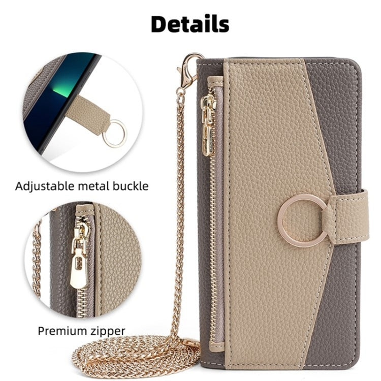 For Meizu Note 9 Crossbody Litchi Texture Leather Phone Case(Grey) - Meizu by PMC TechLife | Online Shopping South Africa | PMC TechLife | Buy Now Pay Later Mobicred