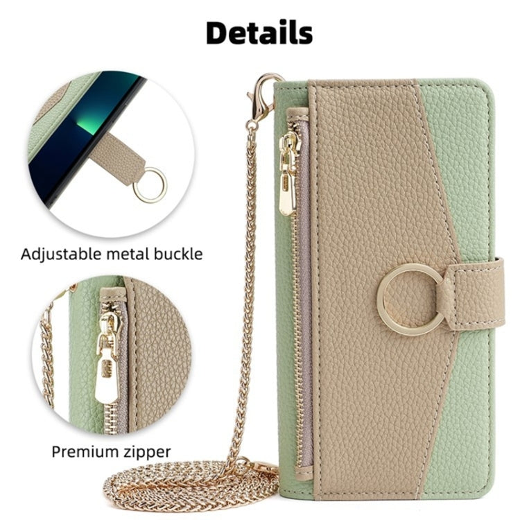 For Google Pixel 7 Pro Crossbody Litchi Texture Leather Phone Case(Green) - Google Cases by PMC TechLife | Online Shopping South Africa | PMC TechLife | Buy Now Pay Later Mobicred