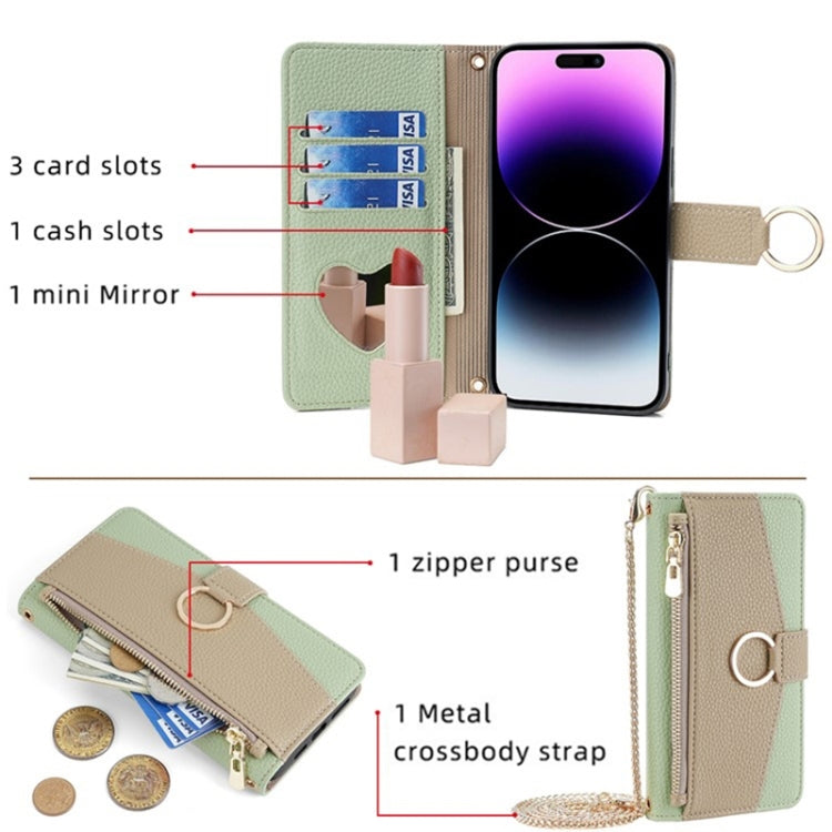 For Infinix Smart 6 Plus Crossbody Litchi Texture Leather Phone Case(Green) - free shipping - PMC TechLife - Order now!