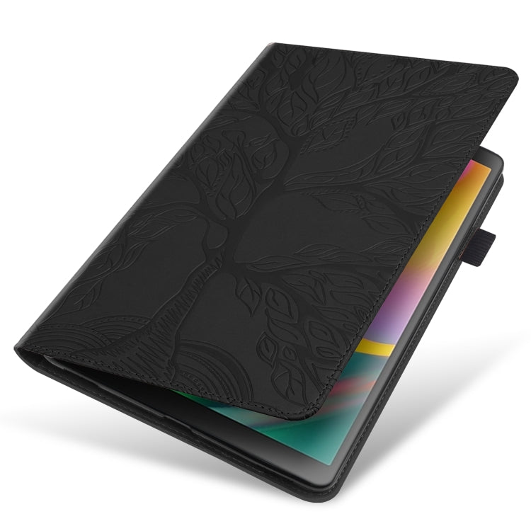 For Lenovo Tab P12 / Xiaoxin Pad Pro 12.7 2025 Life Tree Series Horizontal Flip Leather Tablet Case(Black) - Lenovo by PMC TechLife | Online Shopping South Africa | PMC TechLife | Buy Now Pay Later Mobicred