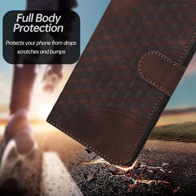 For iPhone 17 Air YX0060 Elephant Head Embossed Phone Leather Case with Lanyard(Coffee) - free shipping - PMc TechLife - Order now!