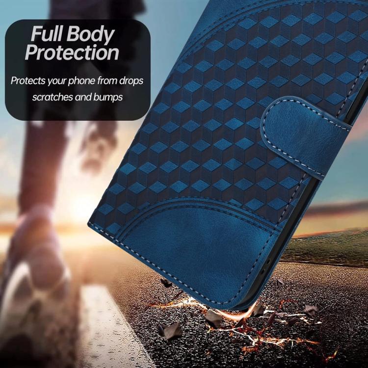 For iPhone 17 Pro Max YX0060 Elephant Head Embossed Phone Leather Case with Lanyard(Royal Blue) - free shipping - PMc TechLife - Order now!