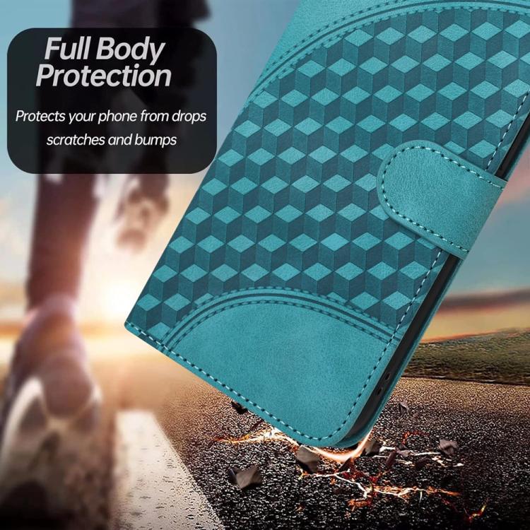 For iPhone 17 Pro YX0060 Elephant Head Embossed Phone Leather Case with Lanyard(Light Blue) - free shipping - PMc TechLife - Order now!